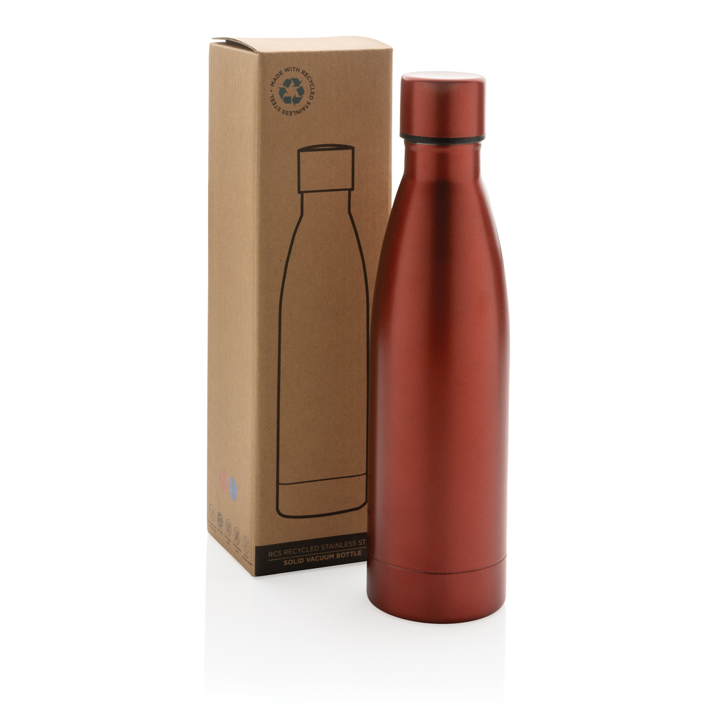 Botella sólida de acero inoxidable reciclado RCS