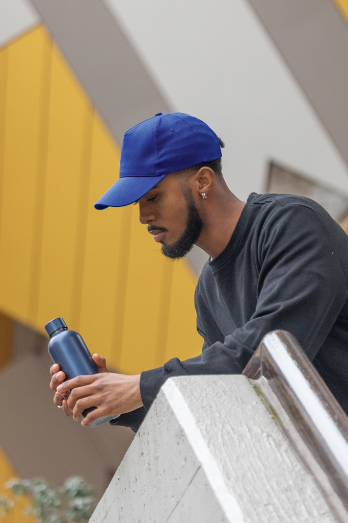 Gorra de algodón reciclado Impact 280gr con trazador AWARE™