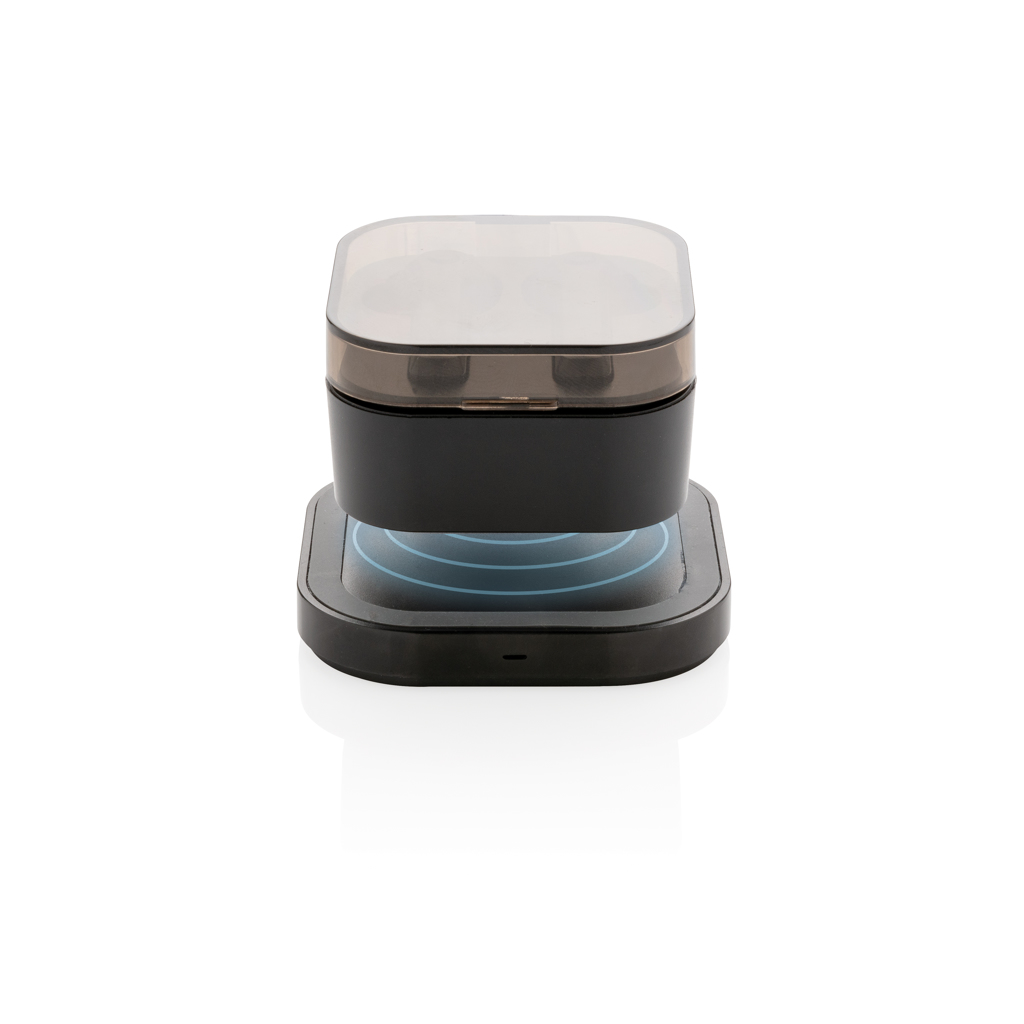 Auriculares TWS en caja de carga inalámbrica