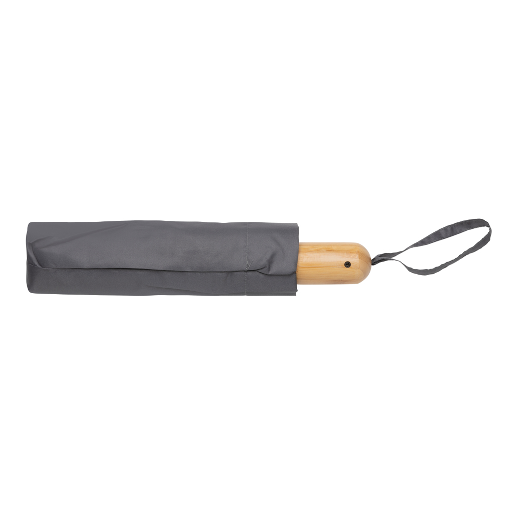 Paraguas automático RPET 190T bambú de 21" Impact AWARE ™