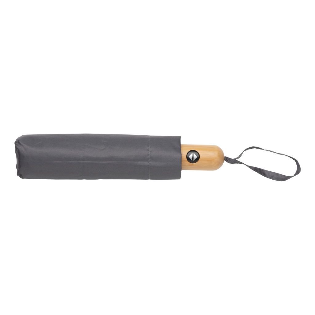 Paraguas automático RPET 190T bambú de 21" Impact AWARE ™