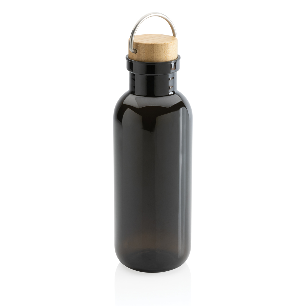 Botella RCS RPET con tapa y asa de bambú