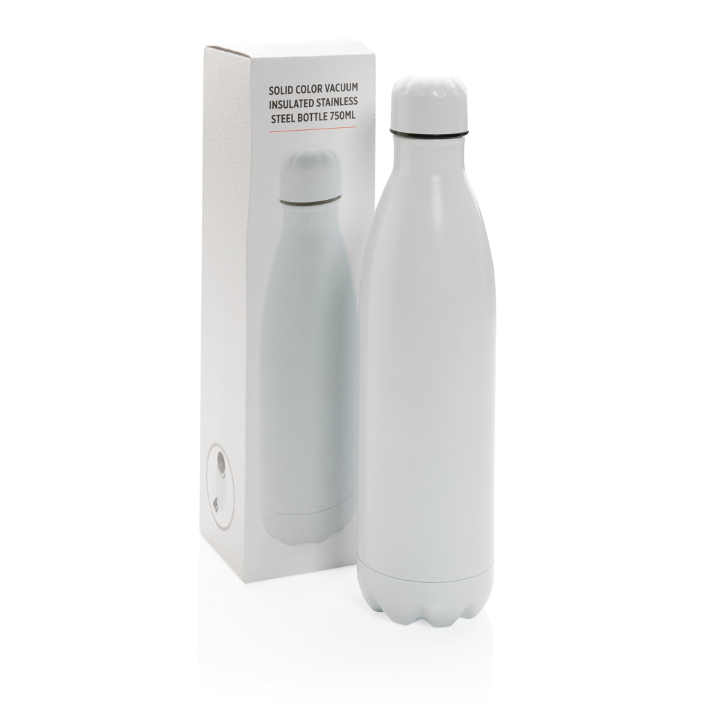 Botella de acero inoxidable al vacío de color sólido 750ml