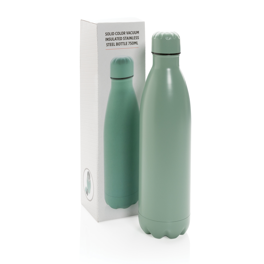 Botella de acero inoxidable al vacío de color sólido 750ml