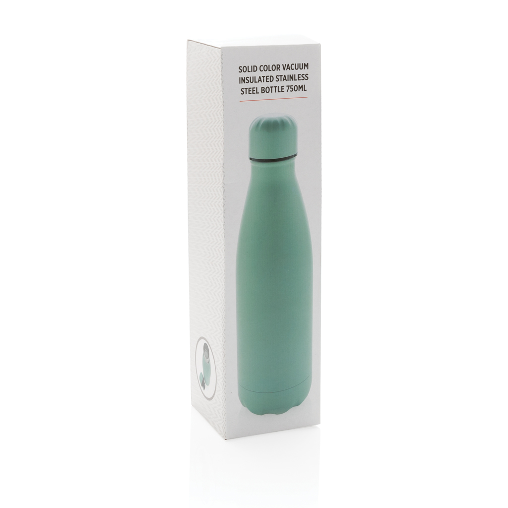 Botella de acero inoxidable al vacío de color sólido 750ml