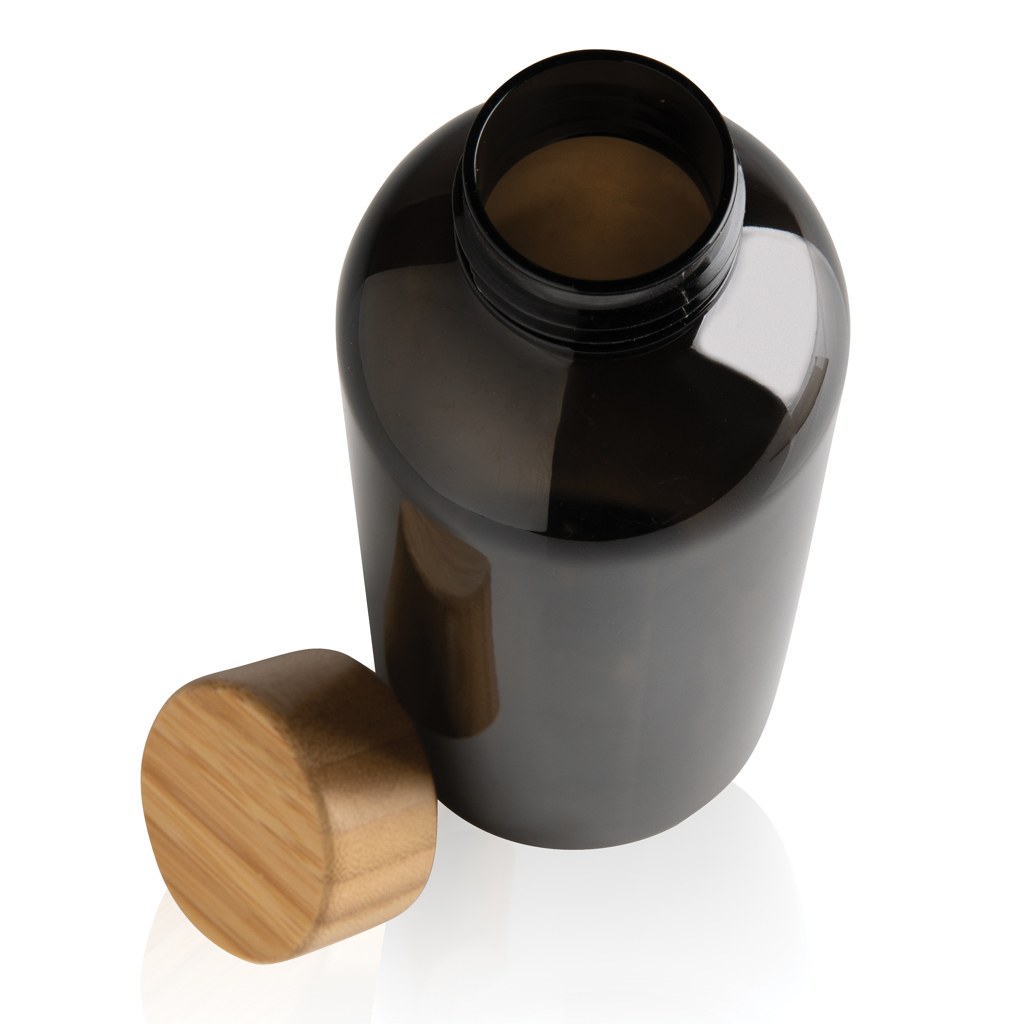 Botella RCS RPET con tapa de bambú