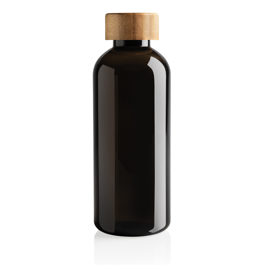Botella RCS RPET con tapa de bambú