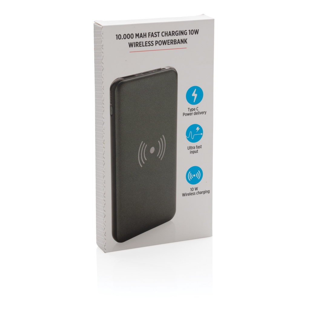 Powerbank inalámbrico carga rápida 10.000 mAh 10W con PD