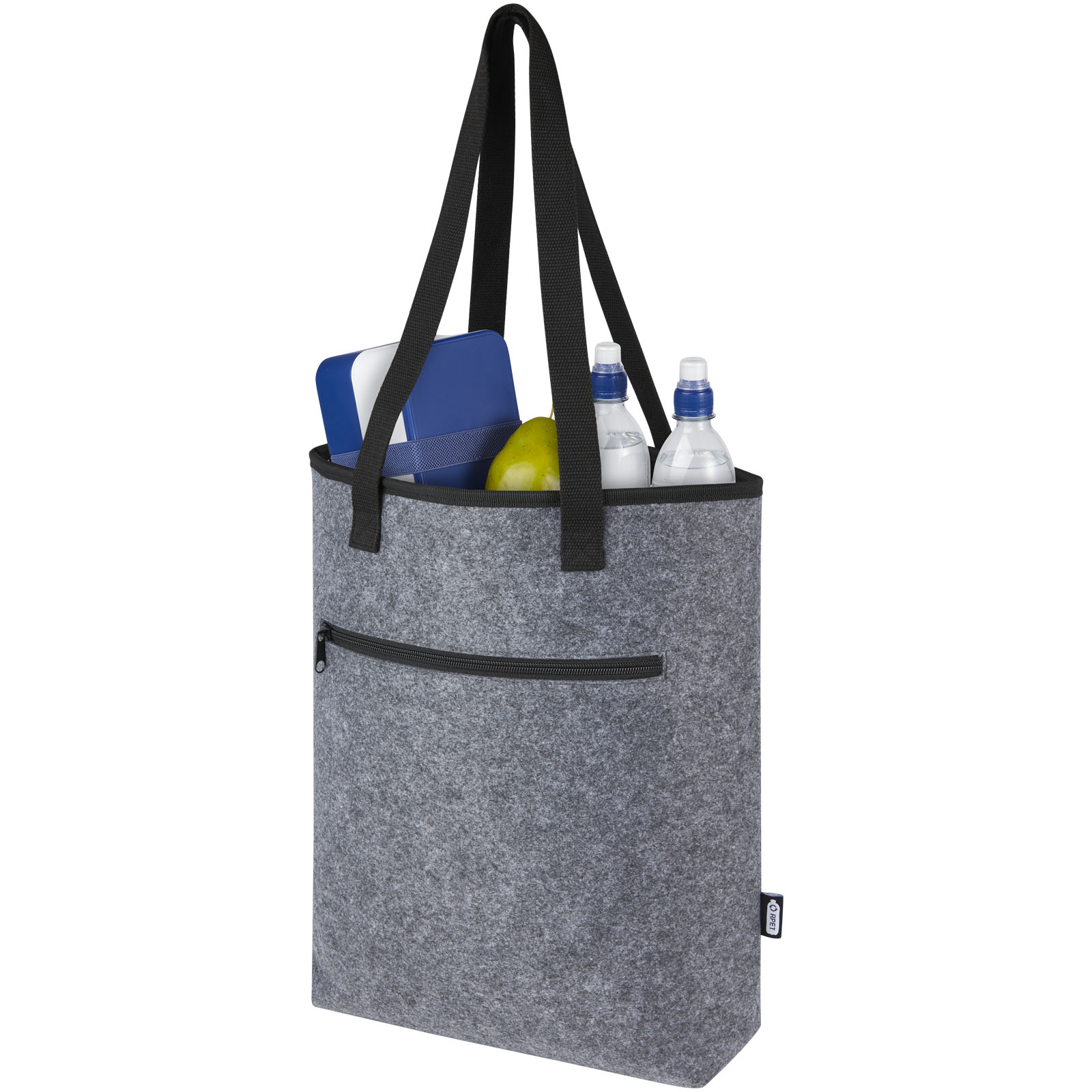 Bolsa Tote isotérmica de fieltro reciclado GRS de 12 L Felta