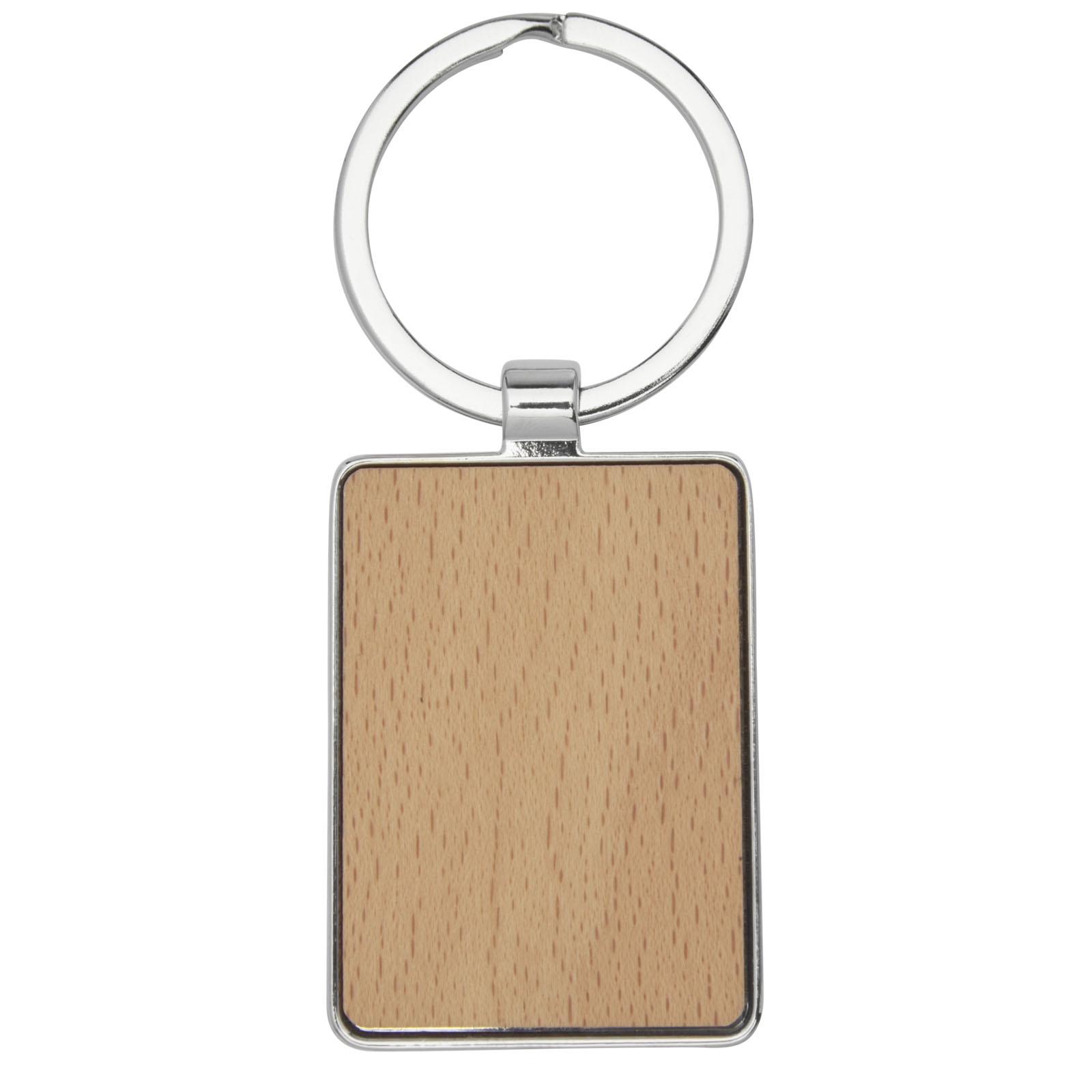 Llavero rectangular de madera de haya Mauro