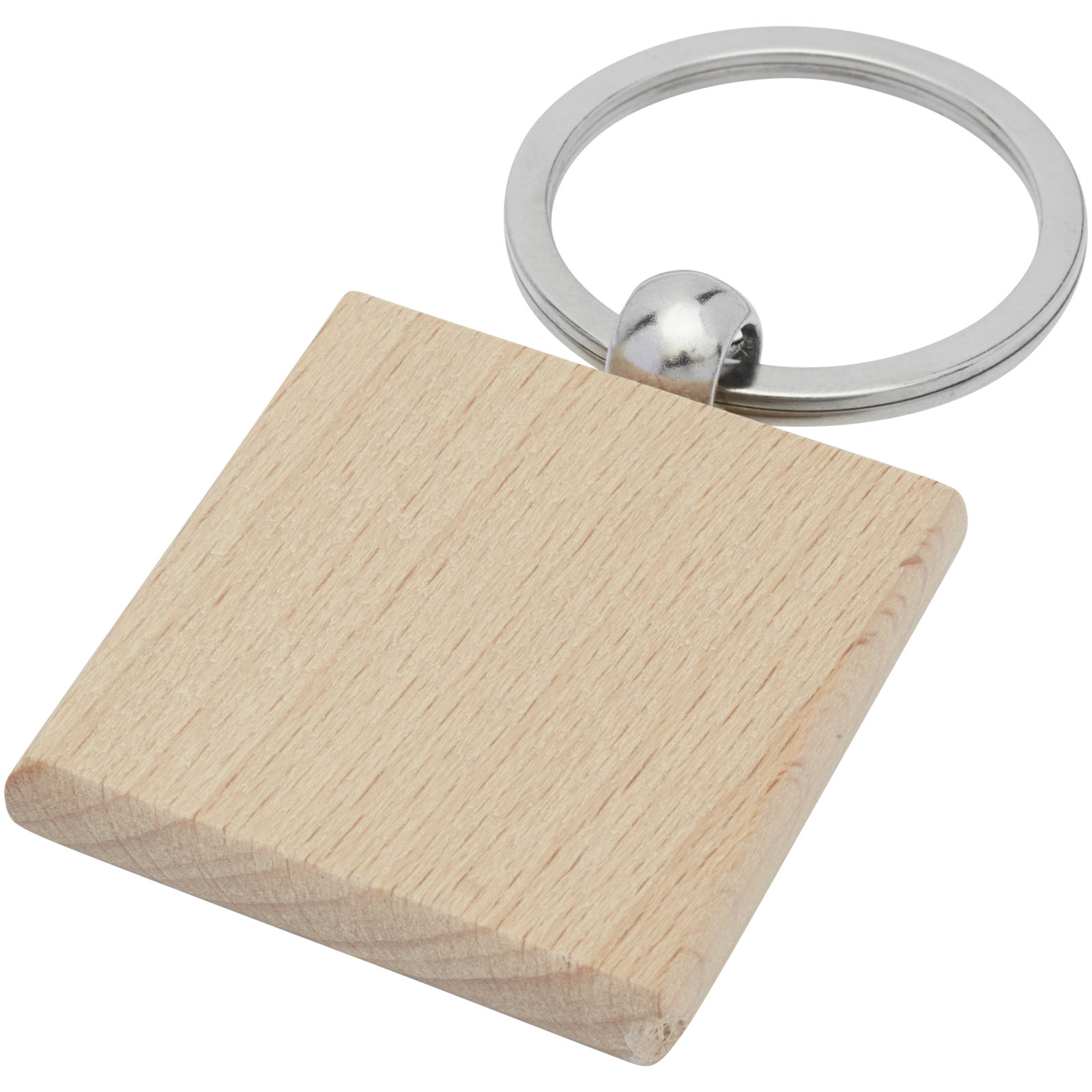 Llavero cuadrado de madera de hayaGioia