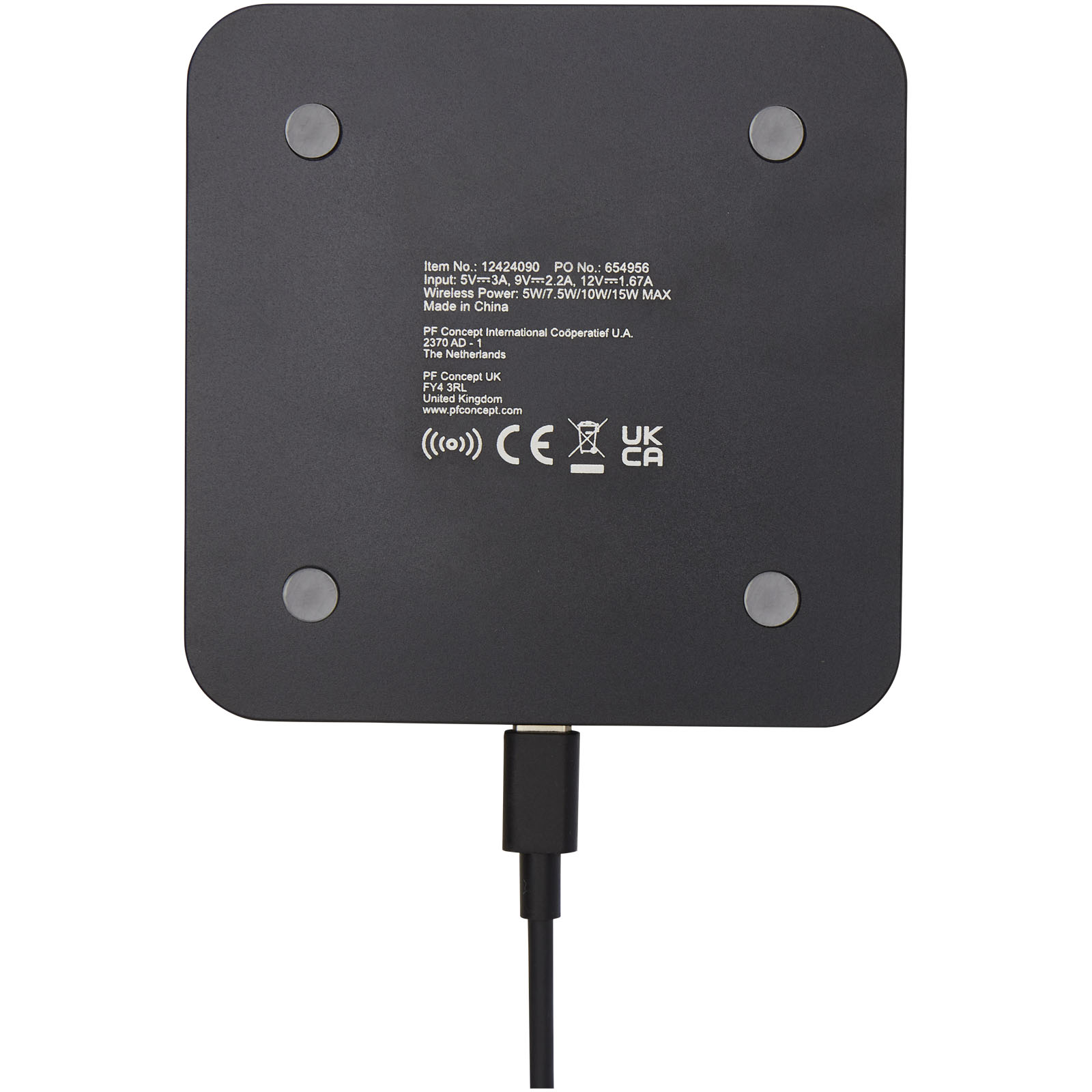 Base de carga inalámbrica de primera calidad de 15 W Hybrid