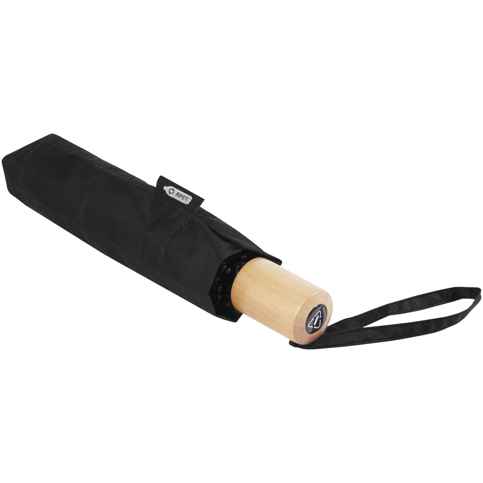 Paraguas plegable de 21 de PET reciclado resistente al viento Birgit