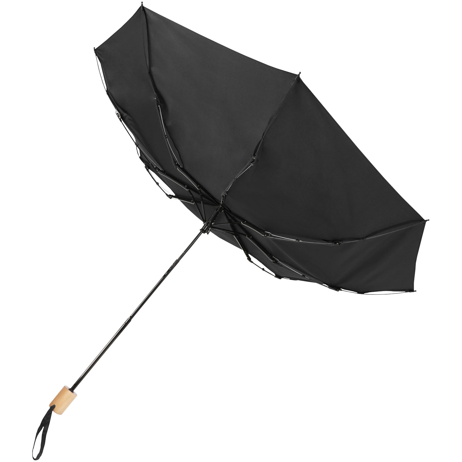 Paraguas plegable de 21 de PET reciclado resistente al viento Birgit