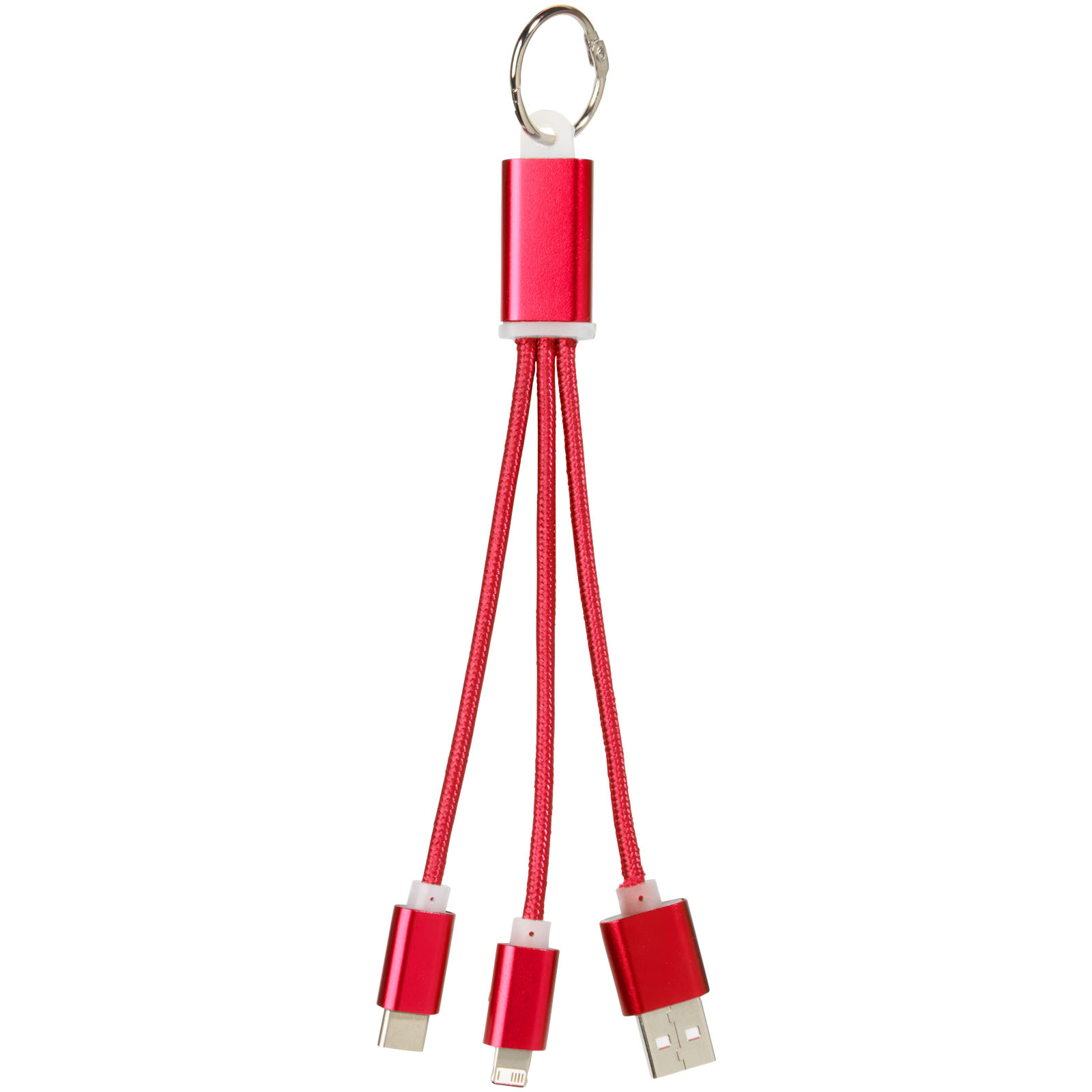 Cable de carga 3 en 1 con llavero Metal