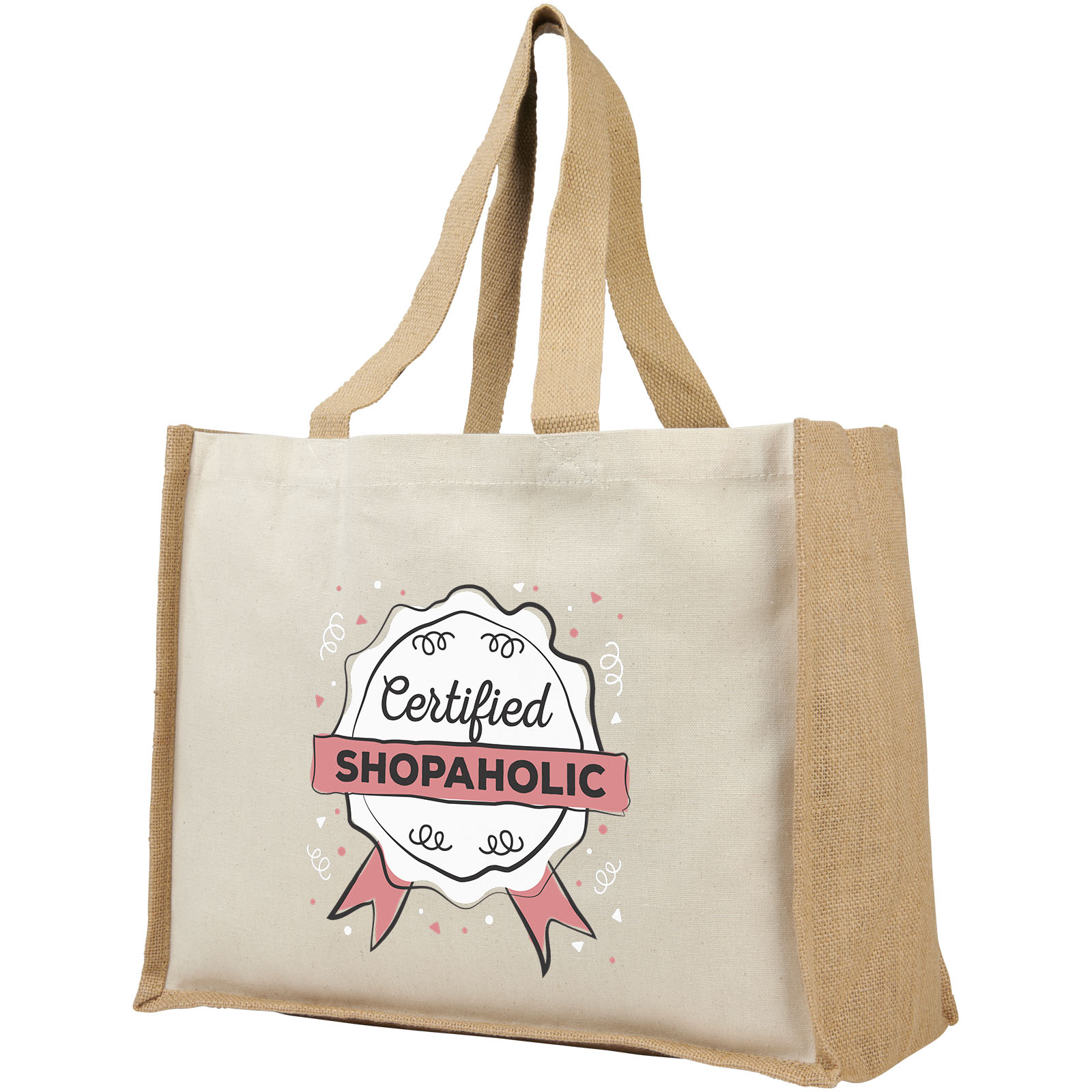 Bolsa Tote para la compra de lona y yute de 320 g/m² Varai