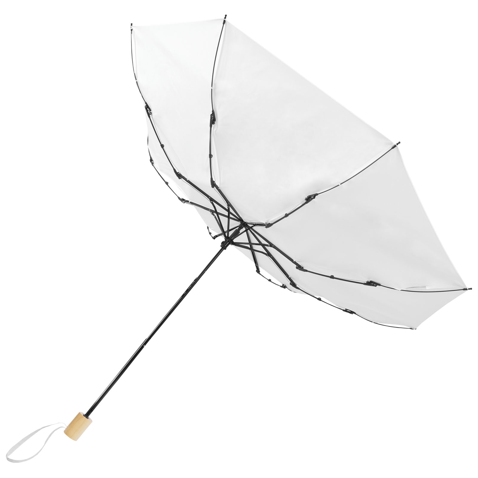 Paraguas plegable de 21 de PET reciclado resistente al viento Birgit