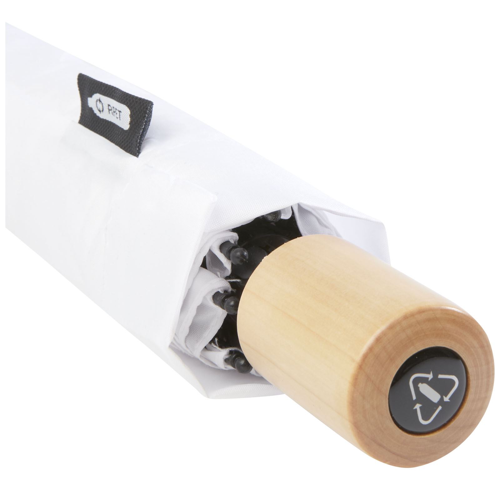 Paraguas plegable de 21 de PET reciclado resistente al viento Birgit
