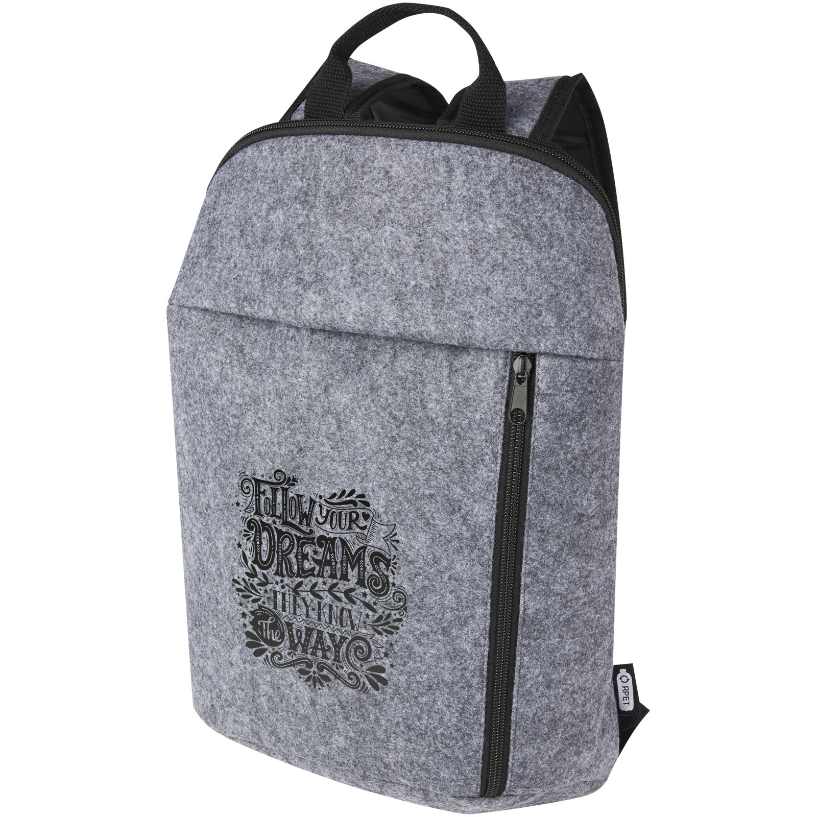 Mochila isotérmica de fieltro reciclado GRS de 7 L Felta