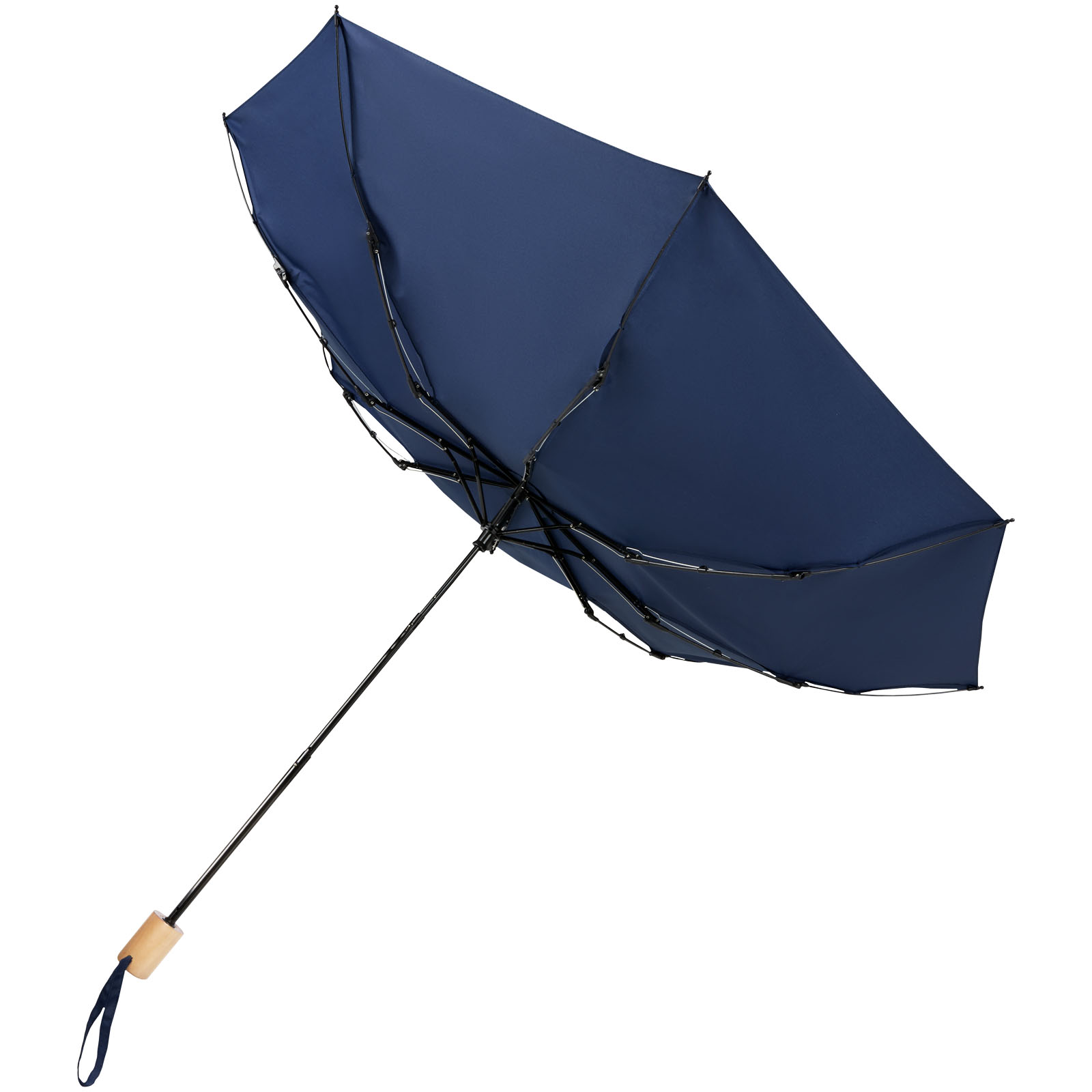 Paraguas plegable de 21 de PET reciclado resistente al viento Birgit