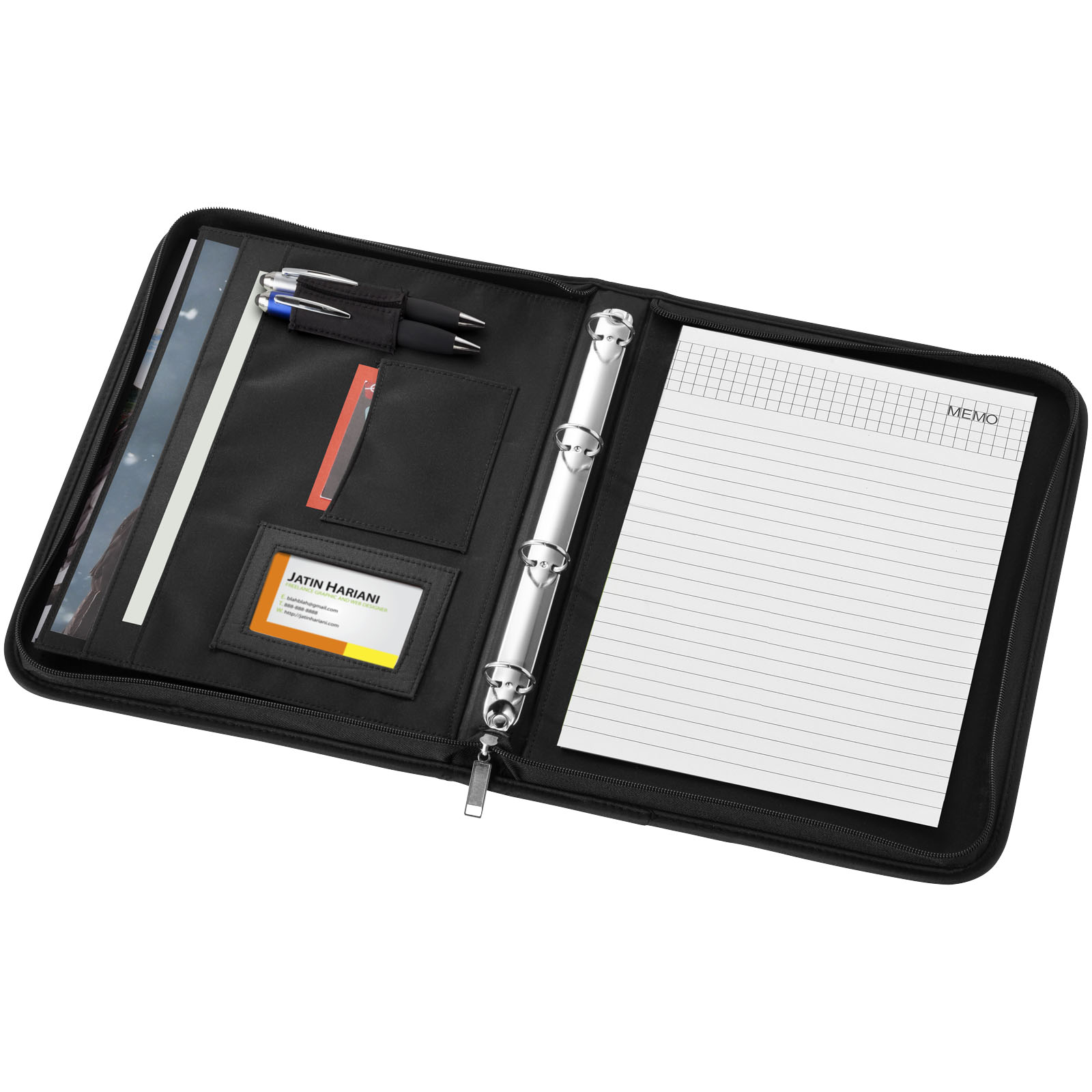 Portafolios A4 deluxe con cremallera Stanford