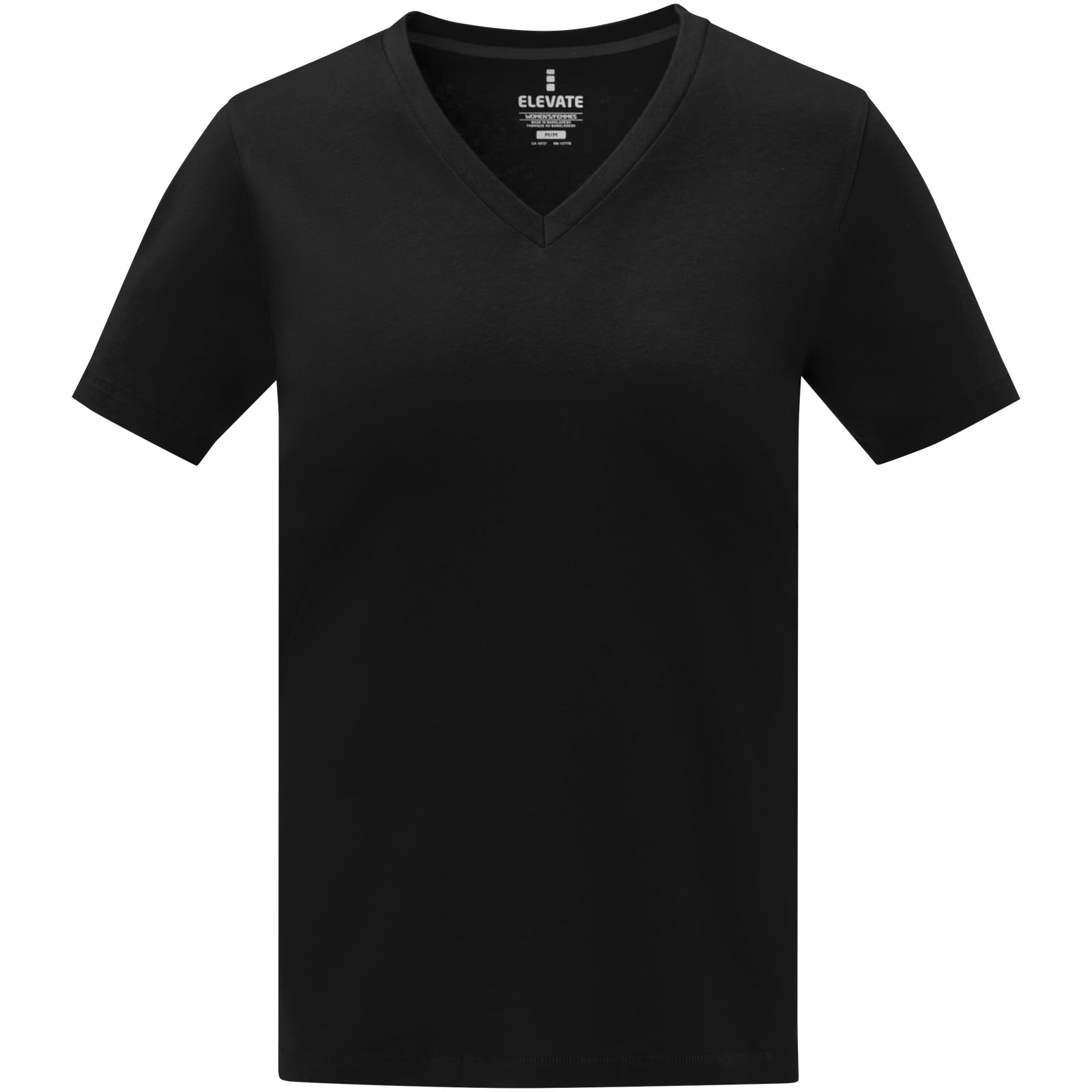 Camiseta de manga corta y cuello en V para mujer Somoto