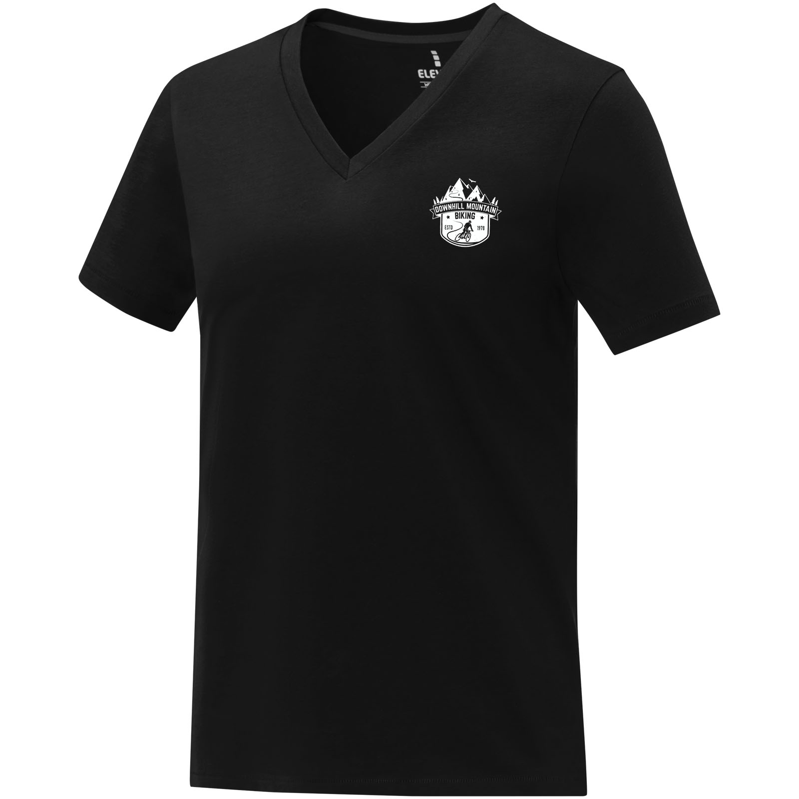 Camiseta de manga corta y cuello en V para mujer Somoto