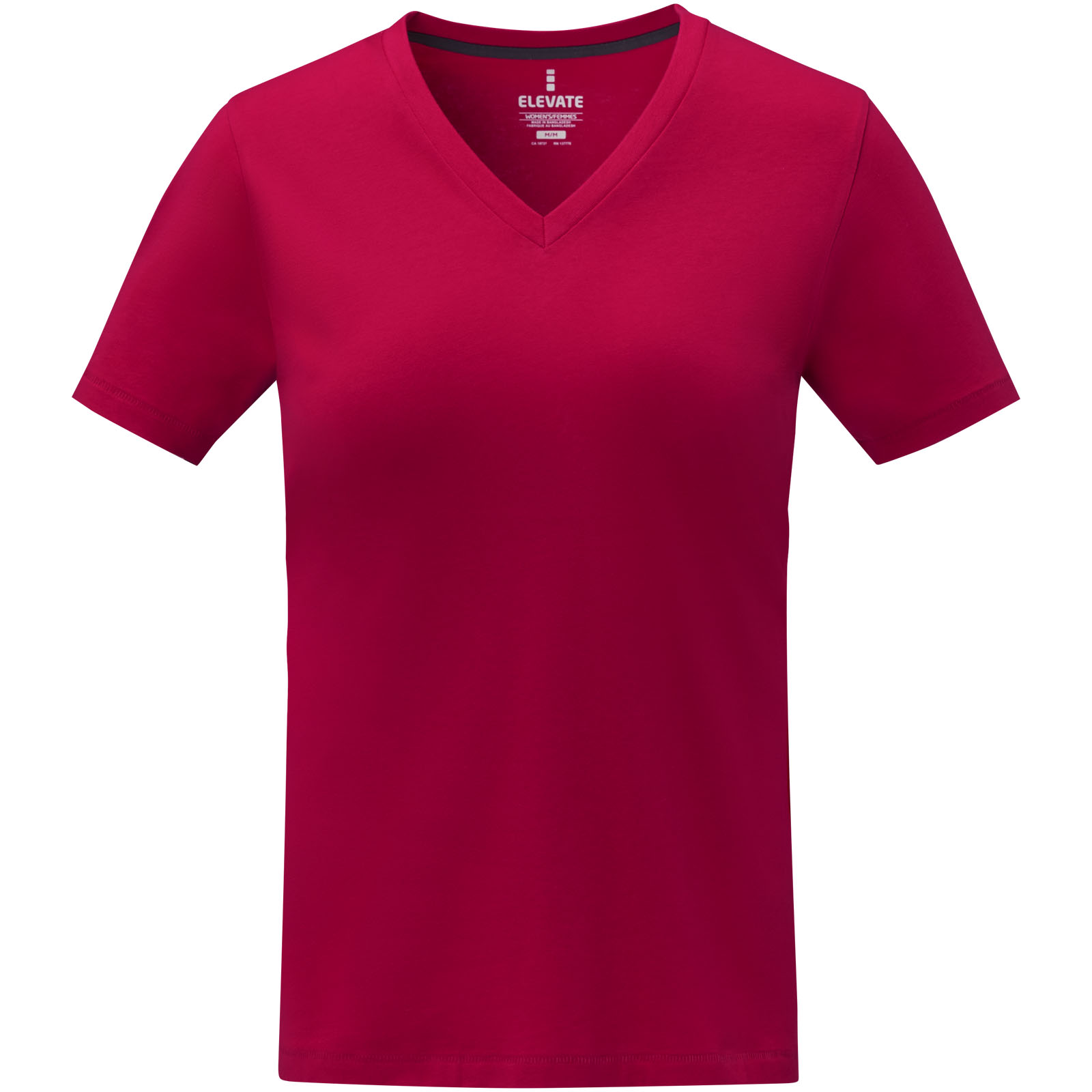 Camiseta de manga corta y cuello en V para mujer Somoto
