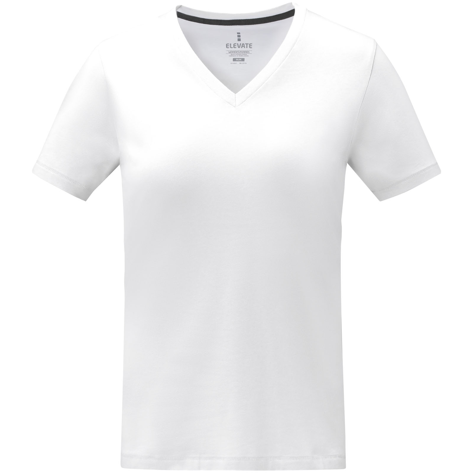Camiseta de manga corta y cuello en V para mujer Somoto