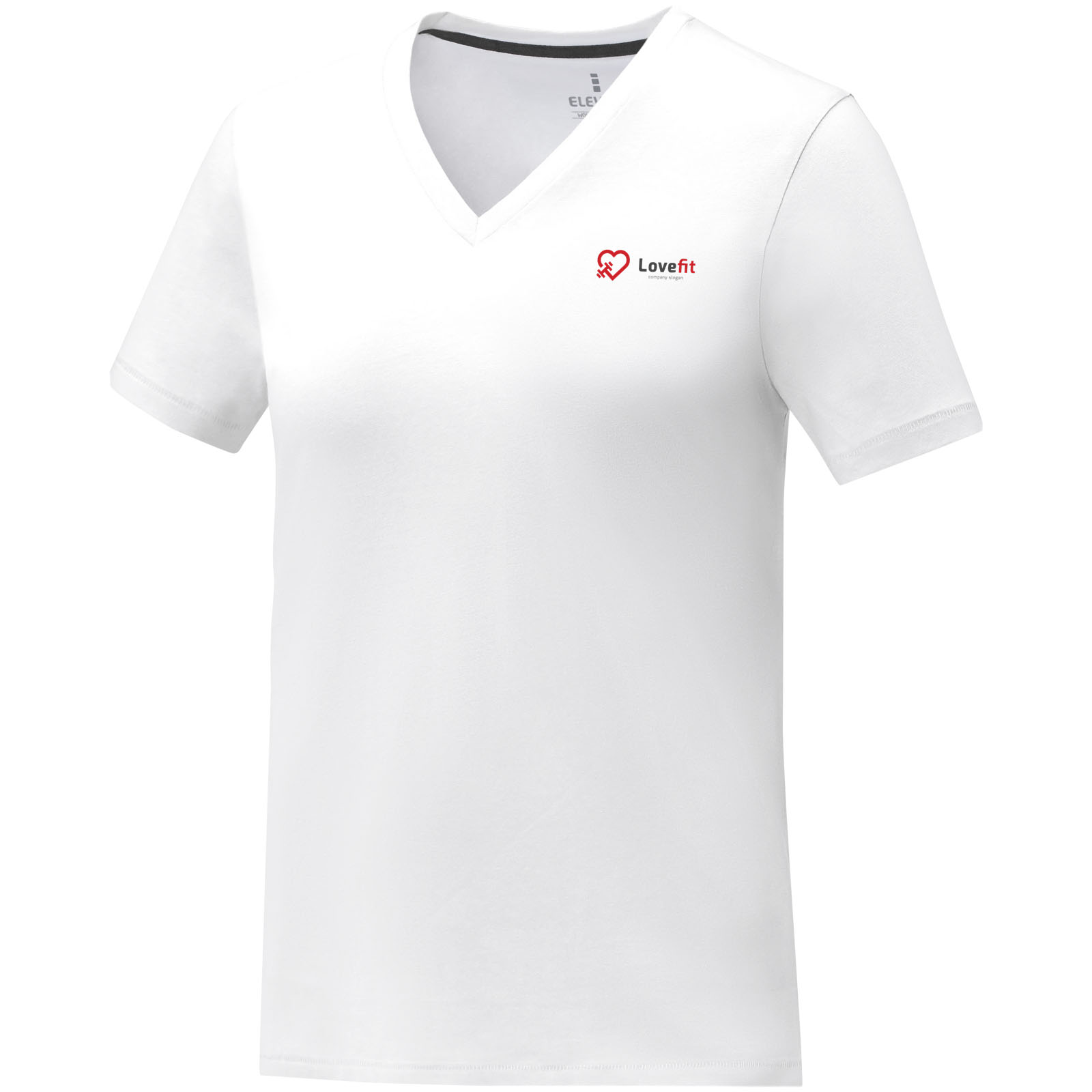 Camiseta de manga corta y cuello en V para mujer Somoto