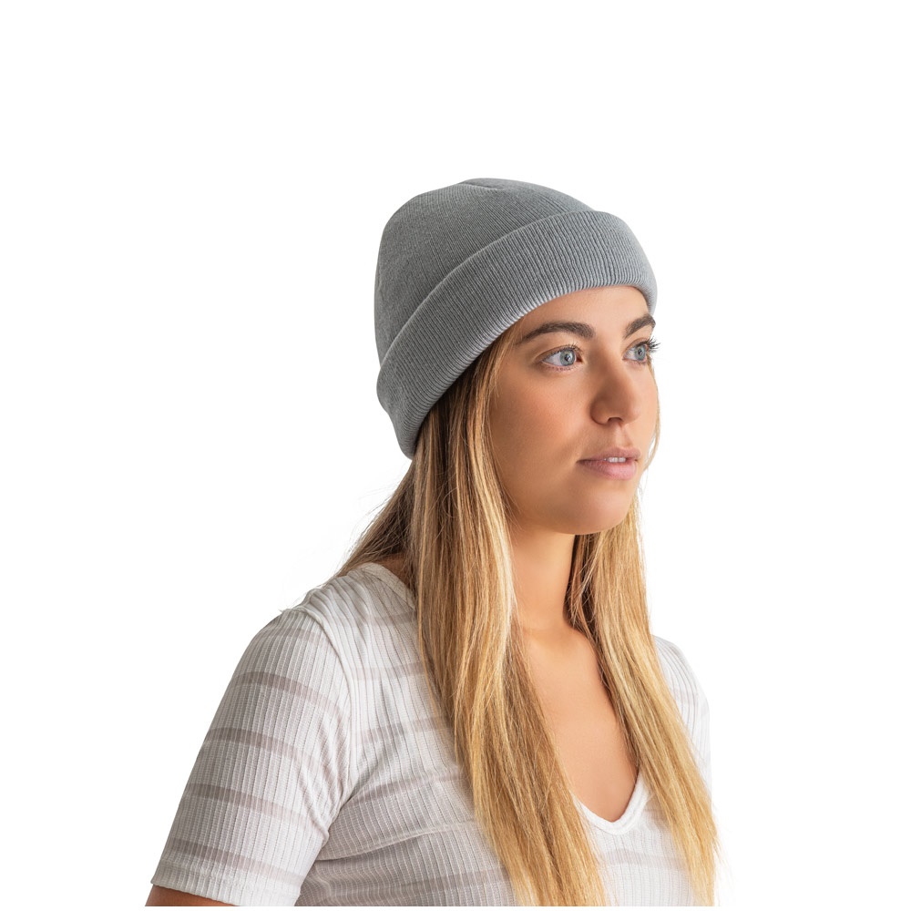 CARL. Gorro unisex de doble capa de poliéster reciclado (100% rPET)