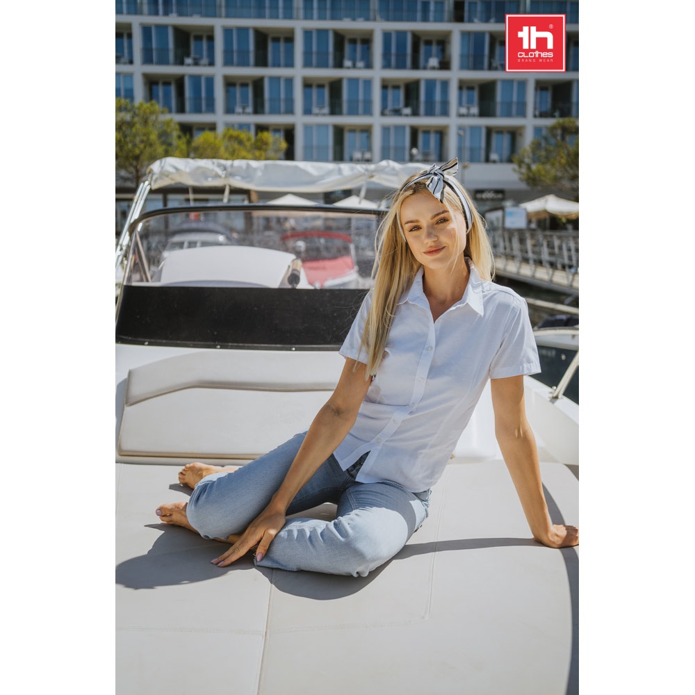 THC LONDON WOMEN WH. Camisa oxford para mujer