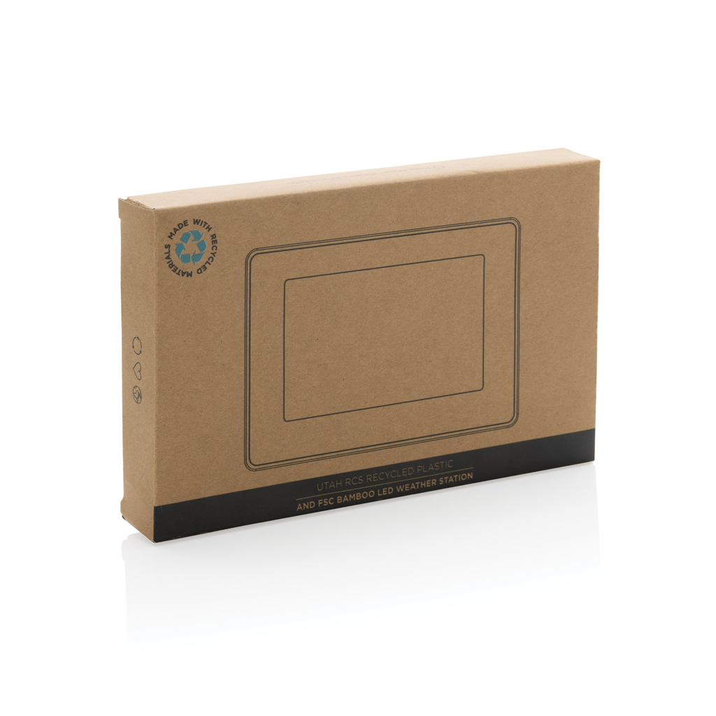 Reloj Utah RCS Rplastic bambú LED