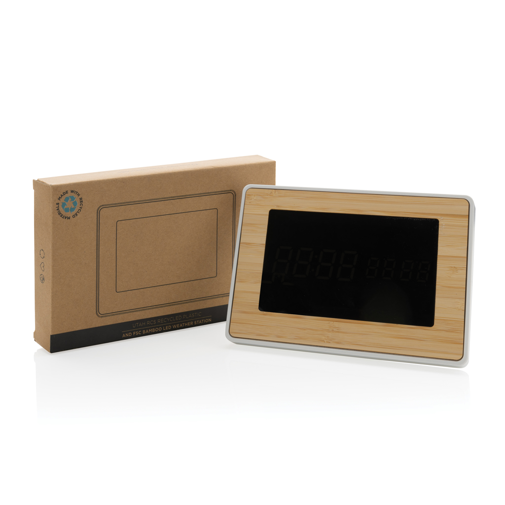 Reloj Utah RCS Rplastic bambú LED