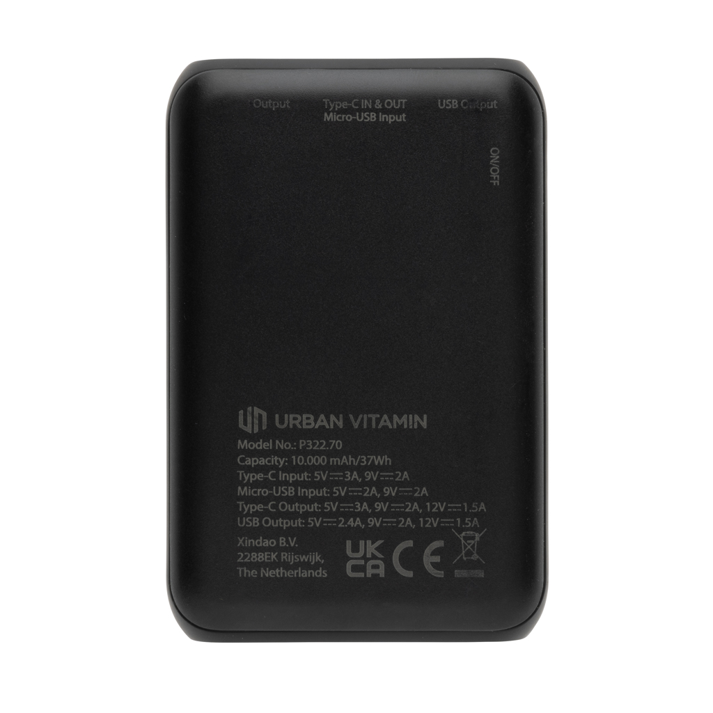 Powerbank Alameda Urban Vitamin de 10.000 mAh PD