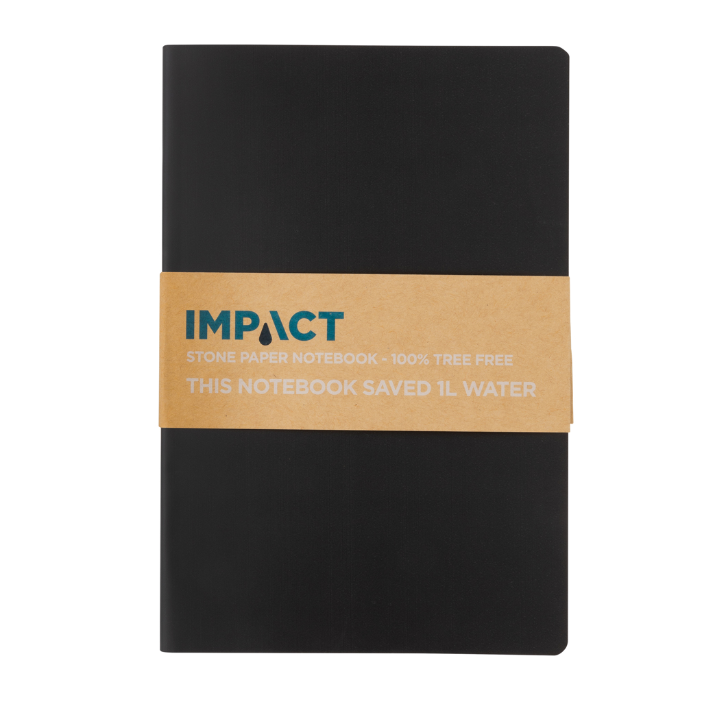 Libreta de papel de piedra de tapa blanda Impact A5