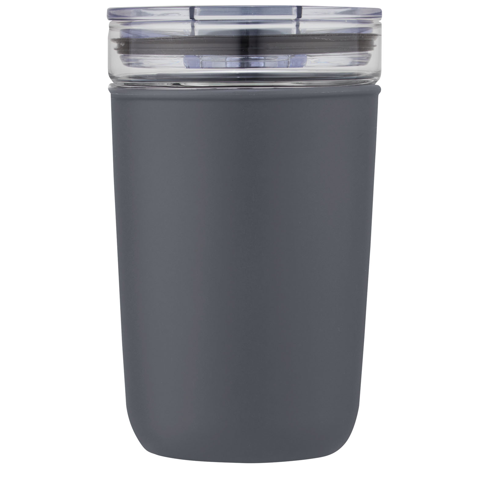 Vaso de vidrio de 420 ml con pared exterior de plástico reciclado Bello