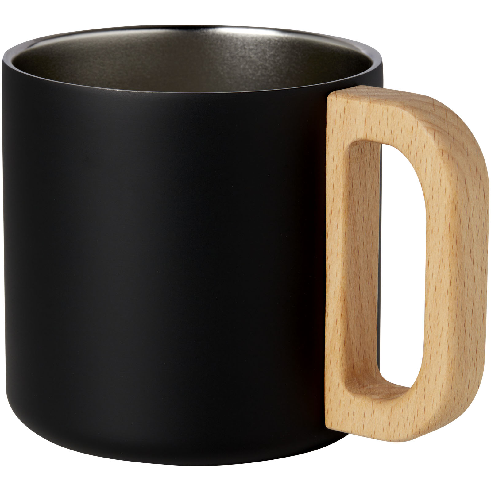 Taza de acero inoxidable reciclado con certificado RCS con aislamiento de cobre de 360 ml Bjorn