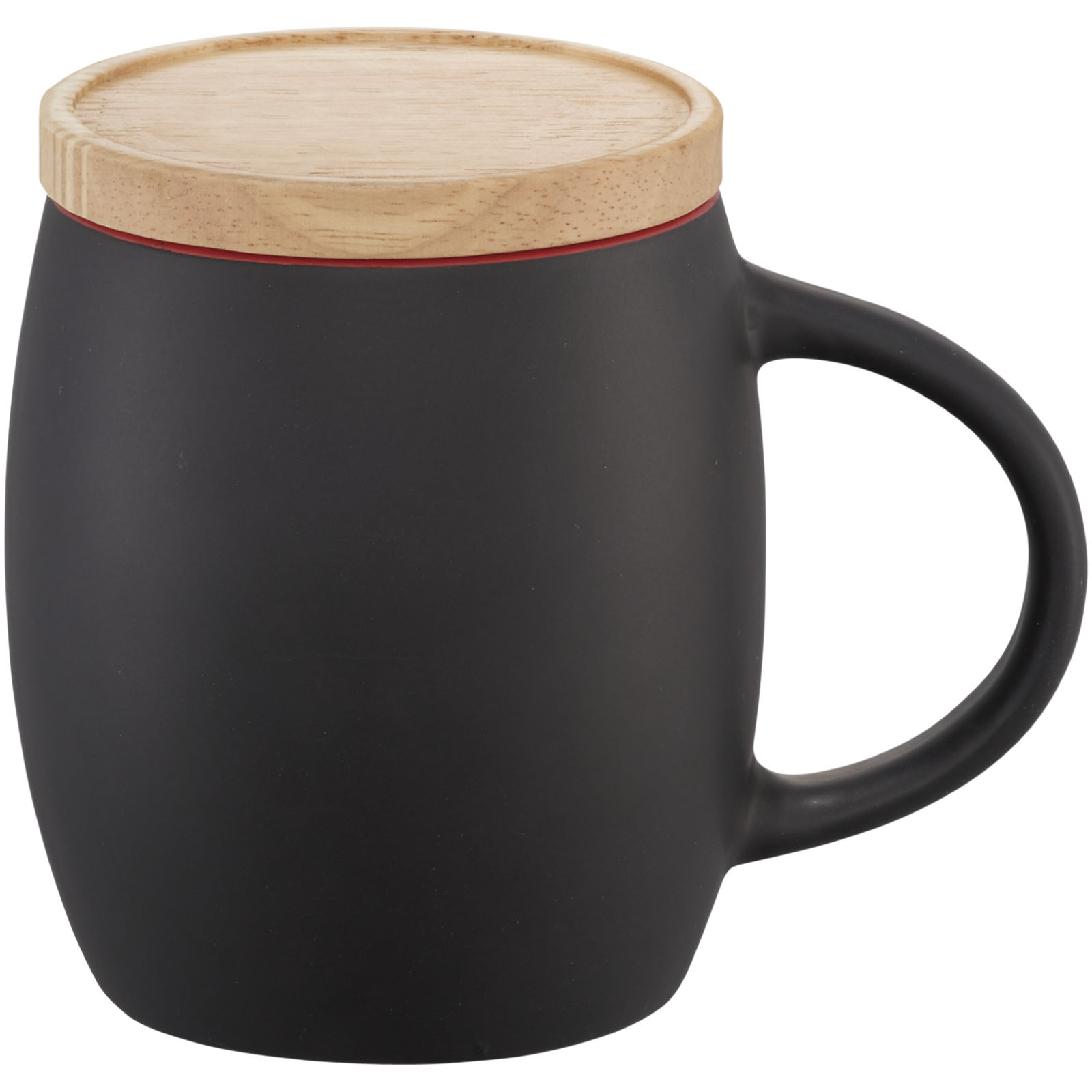 Taza de cerámica de 400 ml con base de madera Hearth