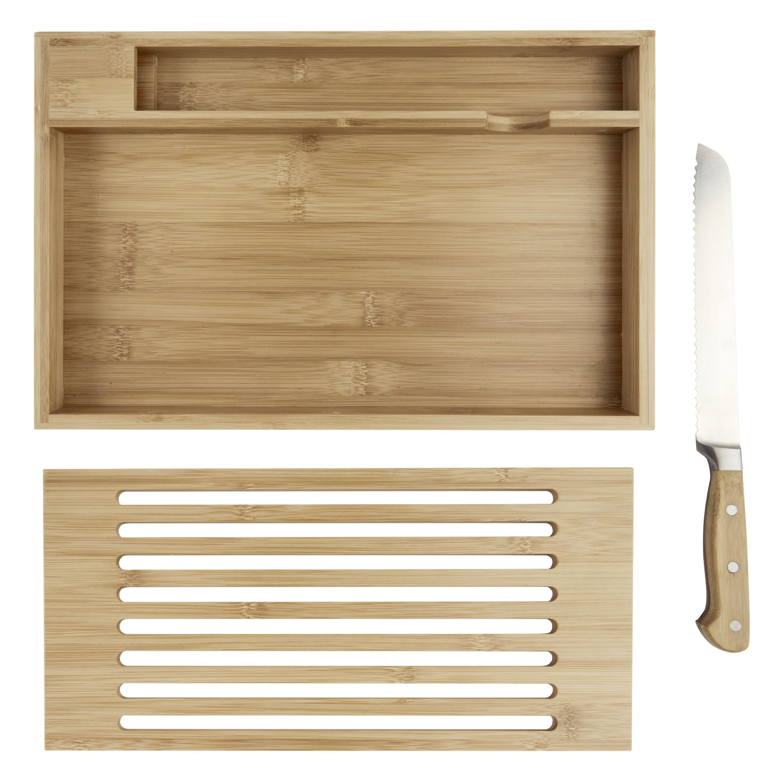 Tabla de cortar de bambú con cuchillo Pao