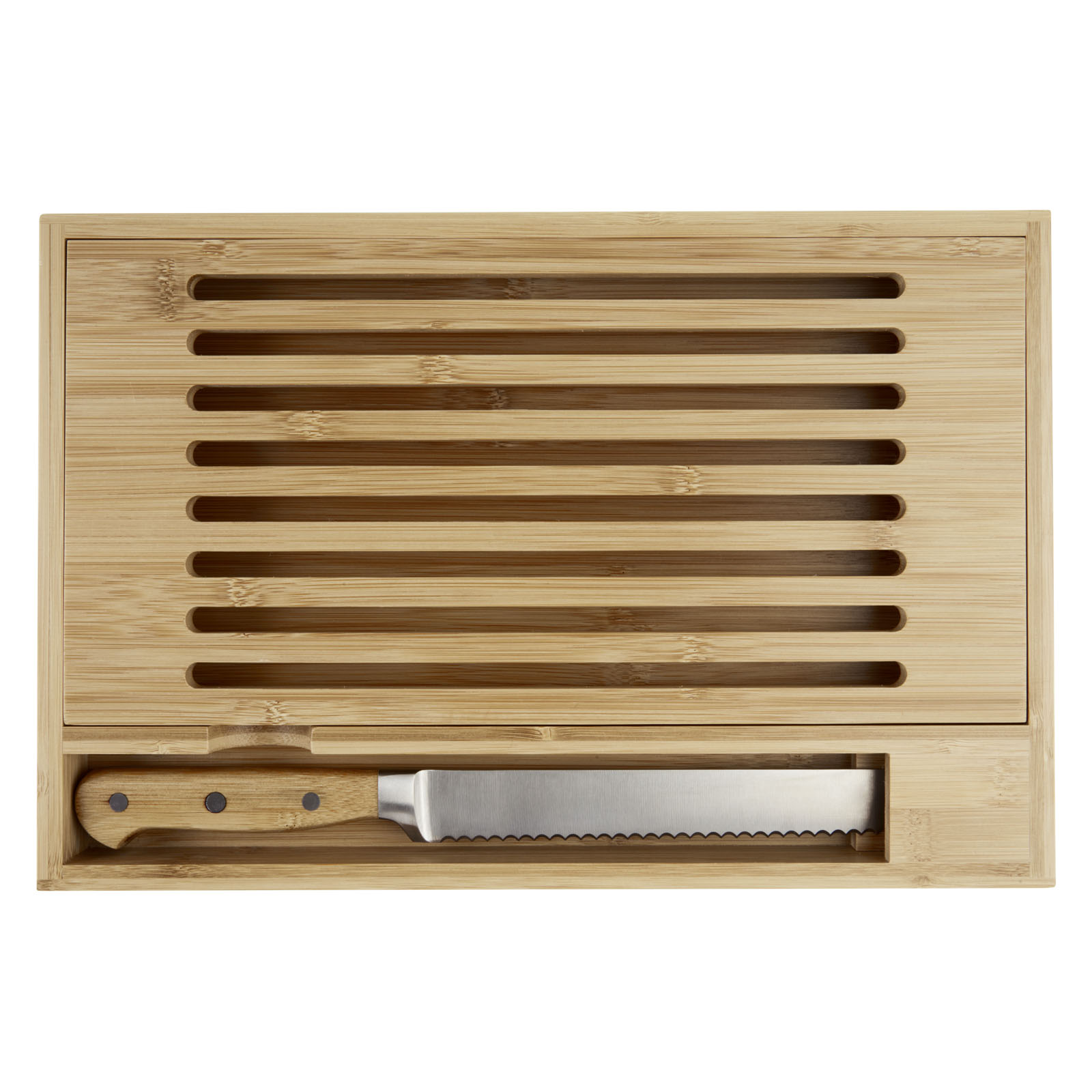 Tabla de cortar de bambú con cuchillo Pao