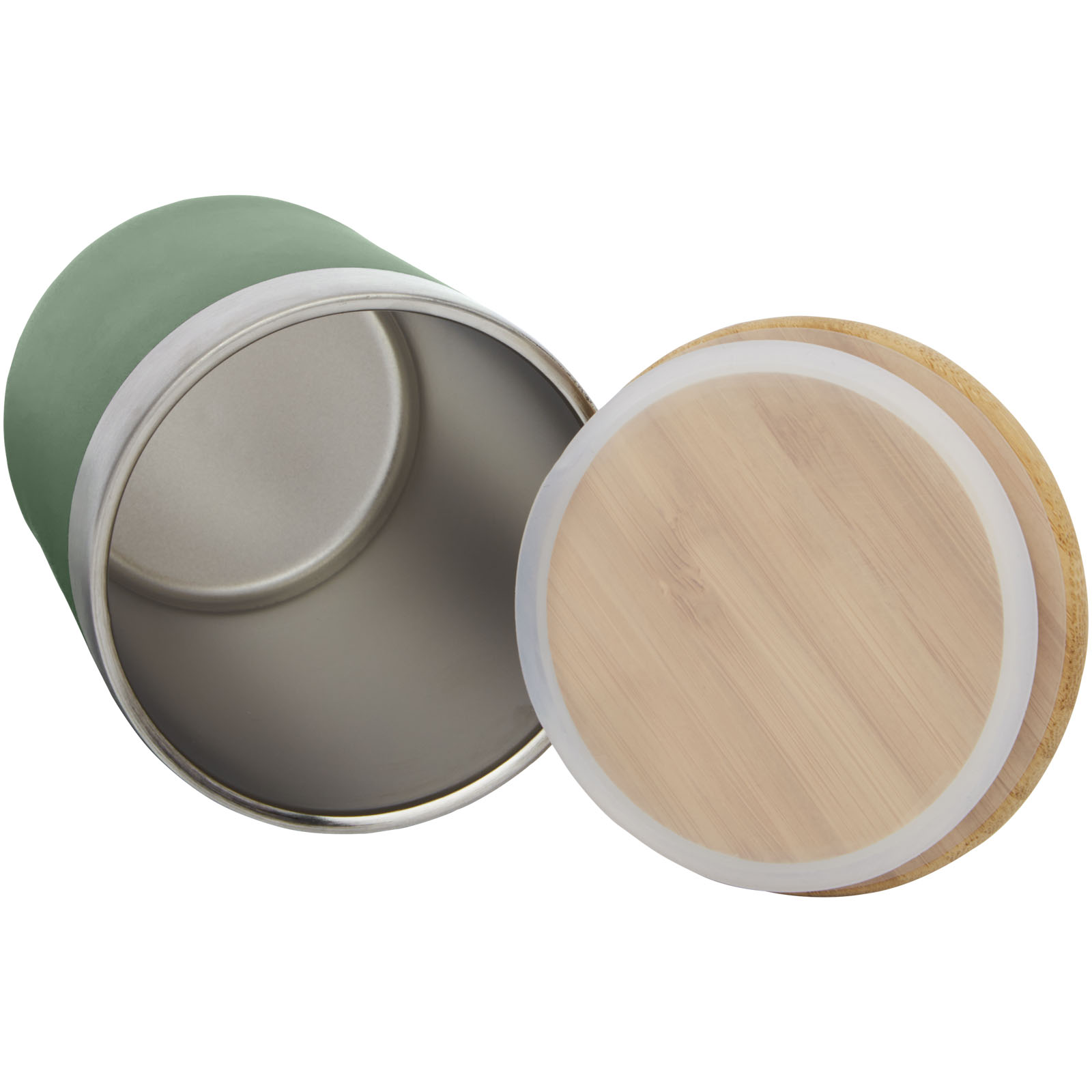 Vaso de 330 ml de acero inoxidable con aislamiento al vacío de cobre y tapa de bambú Lagan