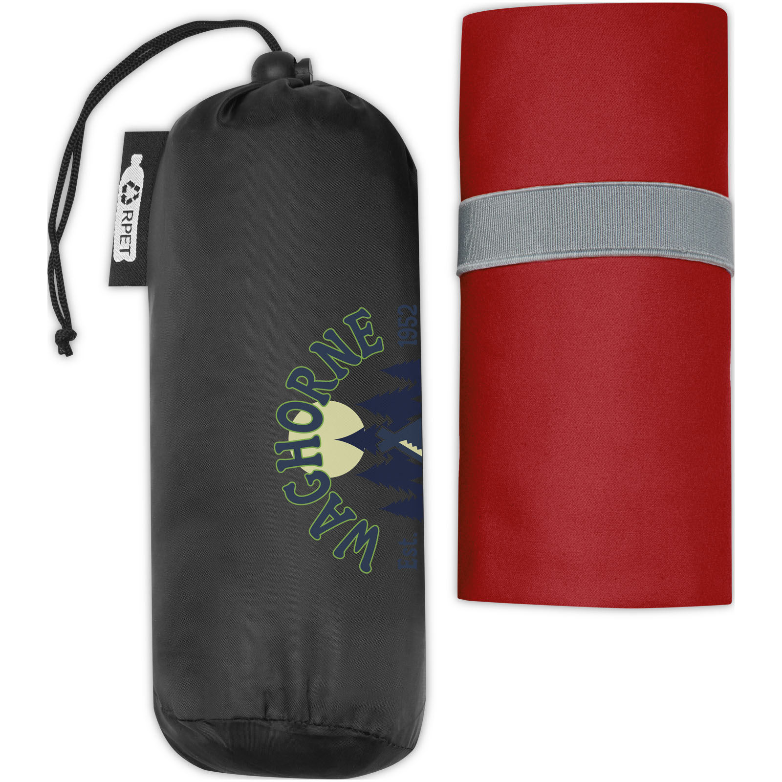 Toalla ultraligera y de secado rápido de PET reciclado 130 x 80 cm Pieter