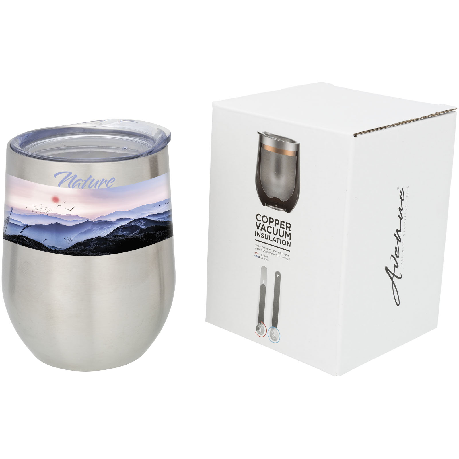 Taza de 350 ml con aislamiento de cobre al vacío Corzo
