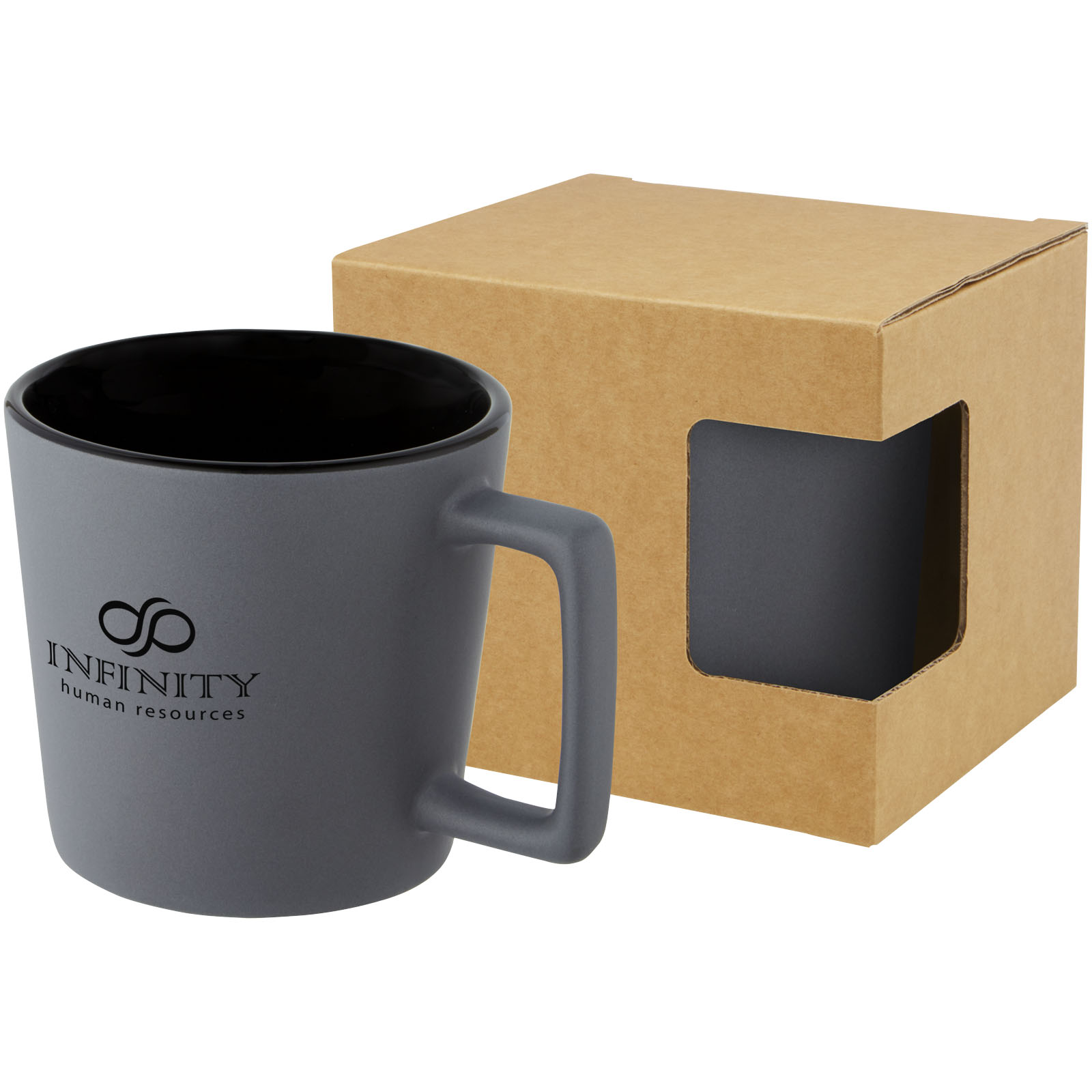 Taza de cerámica de 370 ml con acabado mate Cali