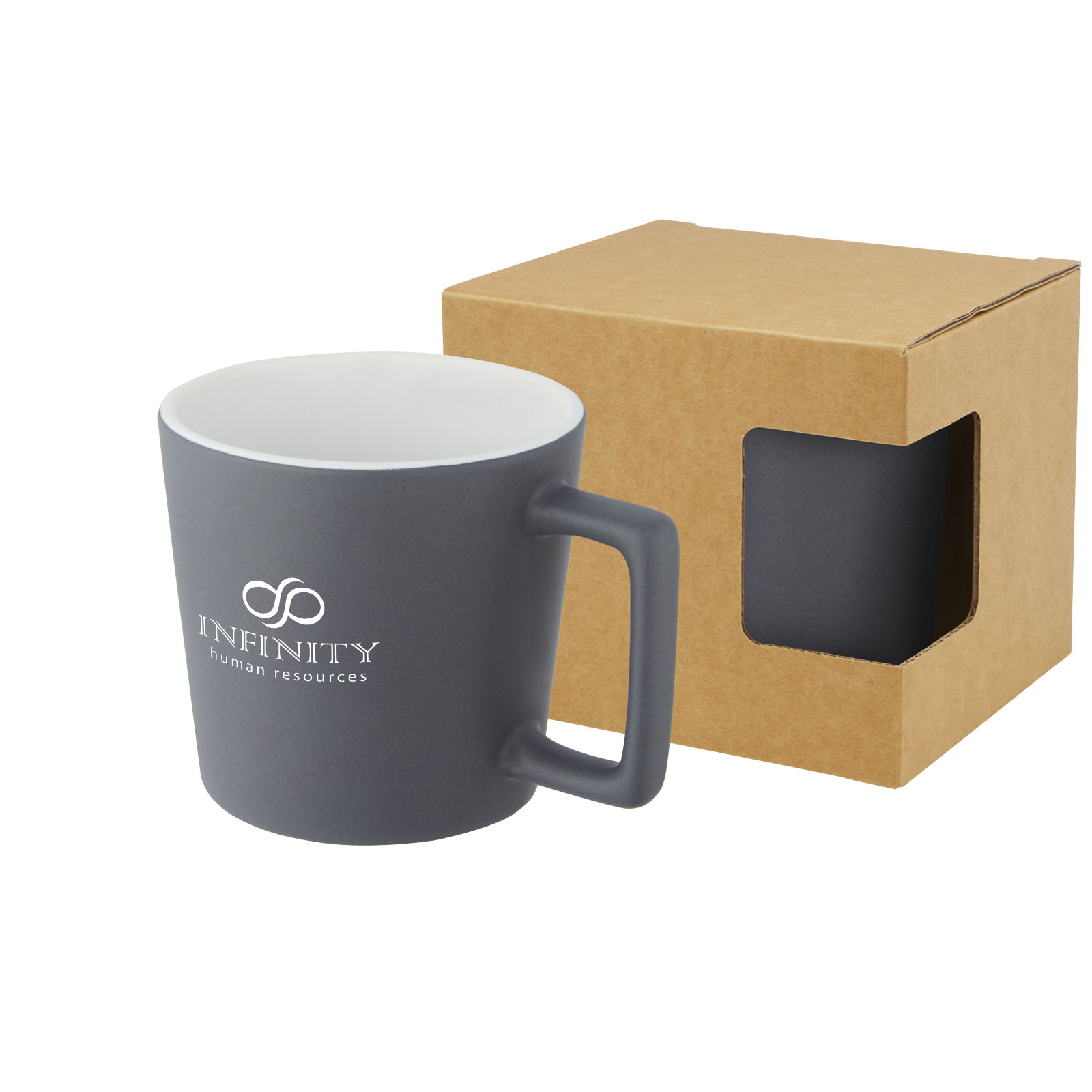 Taza de cerámica de 370 ml con acabado mate Cali