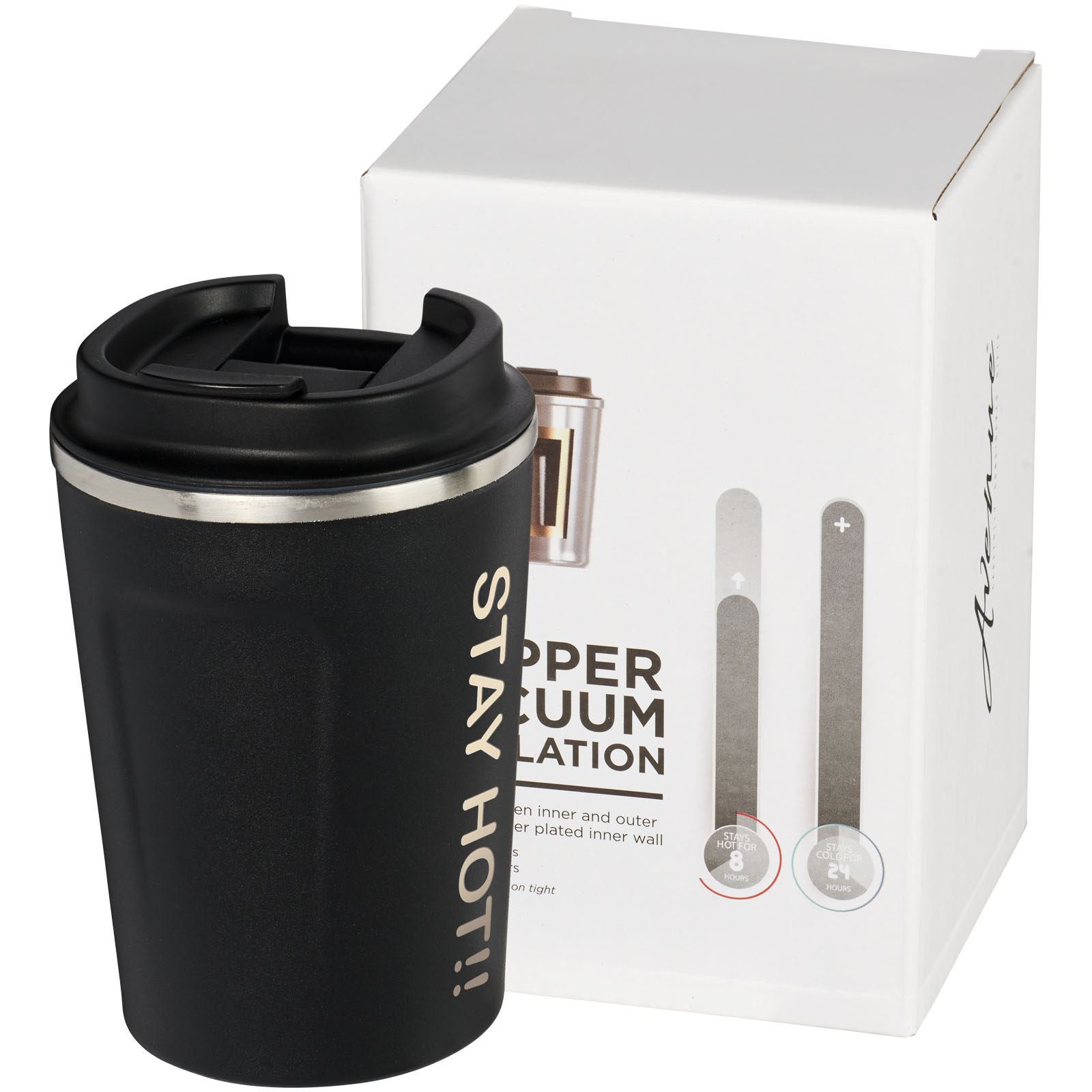 Vaso de 360 ml con aislamiento de cobre al vacío Thor