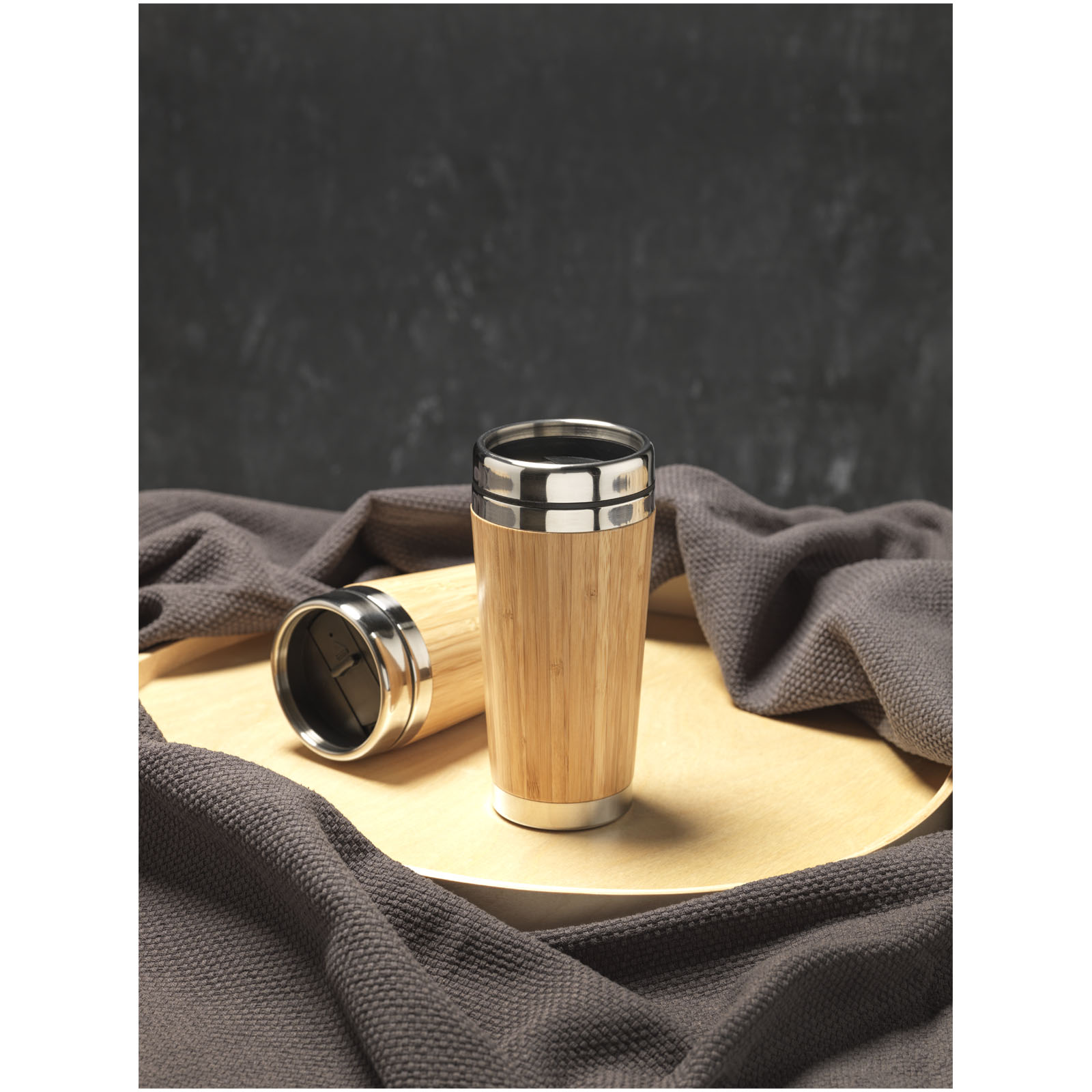 Vaso de 450 ml con exterior de bambú Bambus