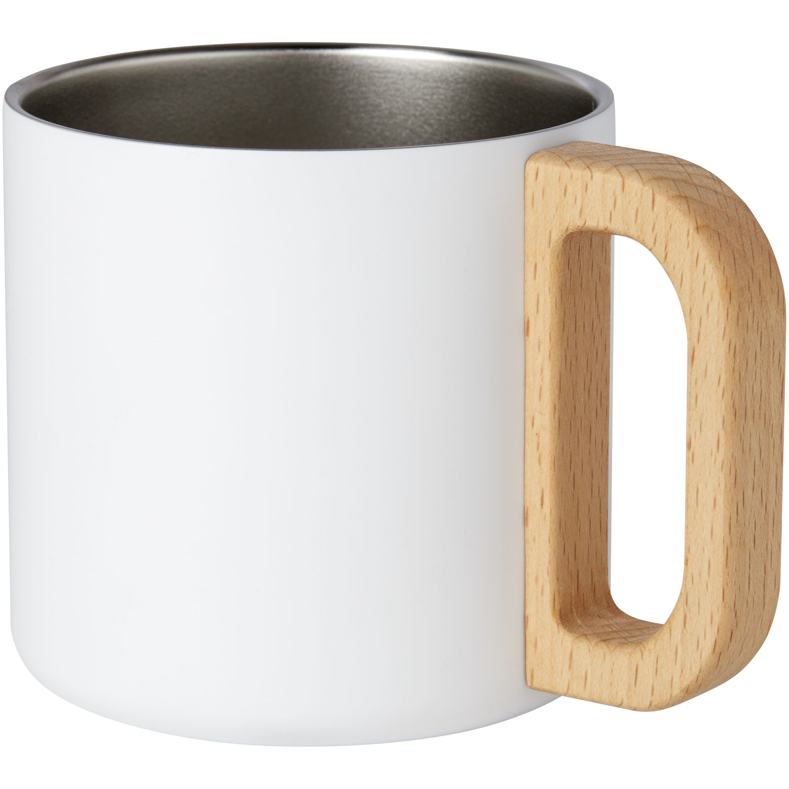 Taza de acero inoxidable reciclado con certificado RCS con aislamiento de cobre de 360 ml Bjorn