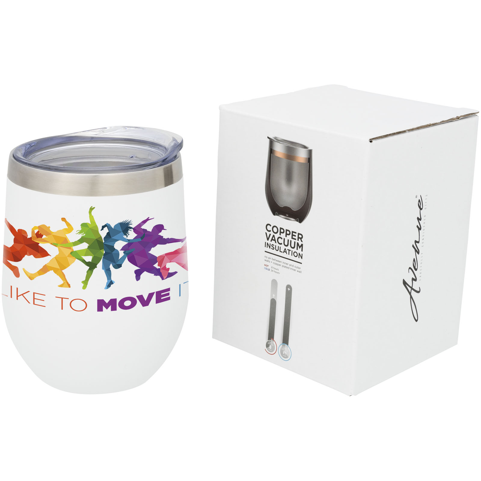 Taza de 350 ml con aislamiento de cobre al vacío Corzo